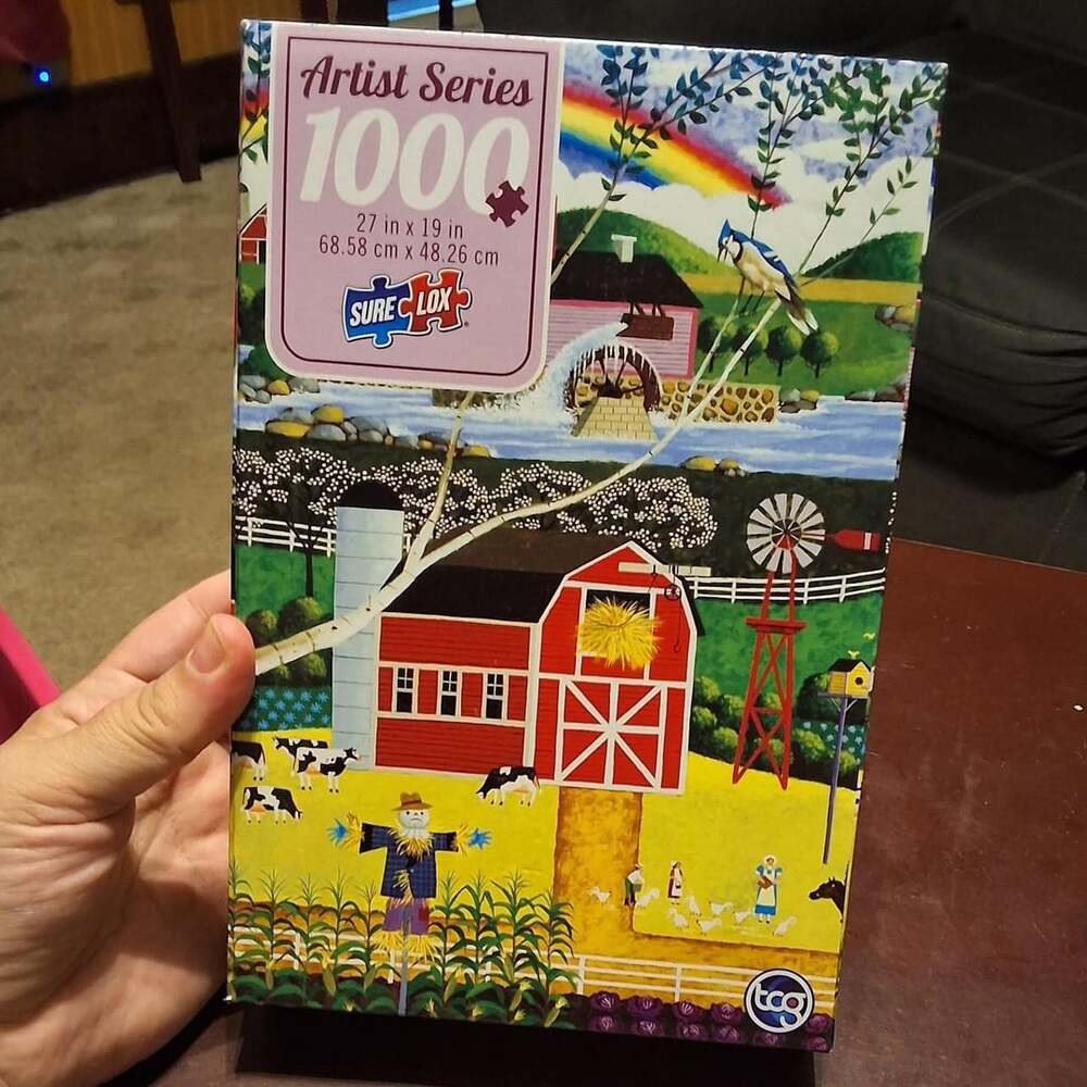 Sure-Lox Double Rainbow 1000 Piece Jigsaw Puzzle